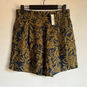 Madewell Deep Shadow Clean Pull-On Shorts in 100% Linen Size Large